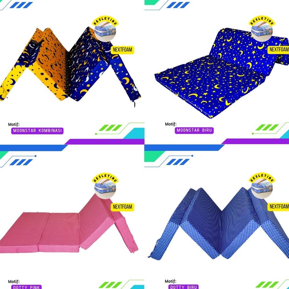 Sarung Kasur Busa Lipat Resleting Tebal 510 15 20 Cm Ukuran 200X200 200X180 200X160 200X145 200X120 