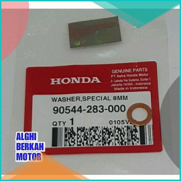 Ring Washer Special 8mm Original Honda 90544-283-000 11OKTZ4 sparepart