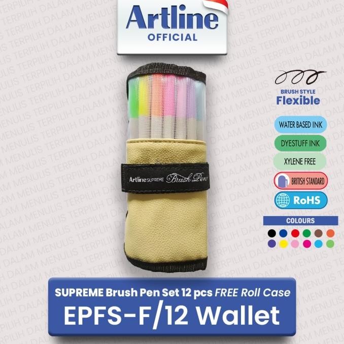 

Sale Supreme Brush Pen Set 12 Colours Free Roll Case Epfs-F/Bp12Rp1