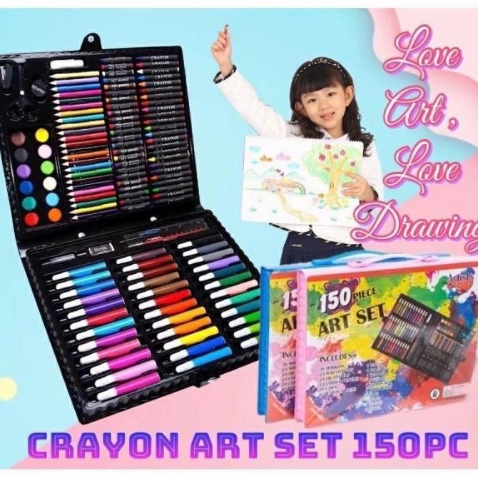 

Sale Crayon Set 150Pcs / Pensil Warna Set / Alat Melukis Set / Art Set Atk