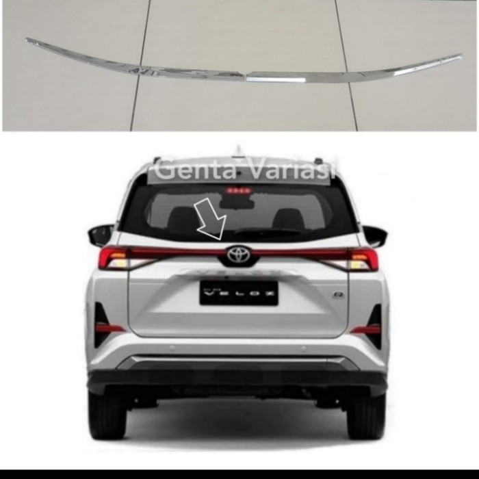 List Kaca Belakang Mobil Avanza / Xenia 2022 Warna Chrome