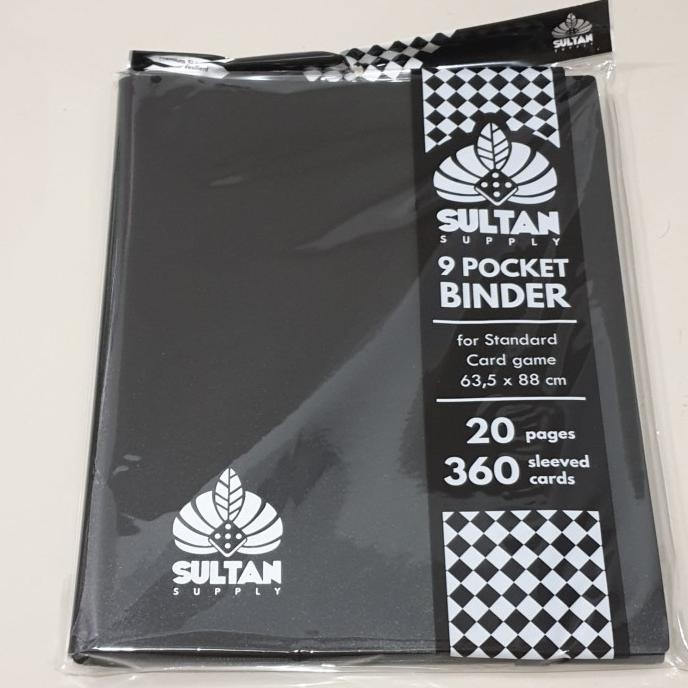 

NEW Sultan Supply Card 9 Pocket Premium Sideload Binder - Black (20 pages)