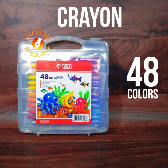 

TITI KRAYON MINYAK 48 WARNA / CRAYON 48 COLORS OIL PASTELS