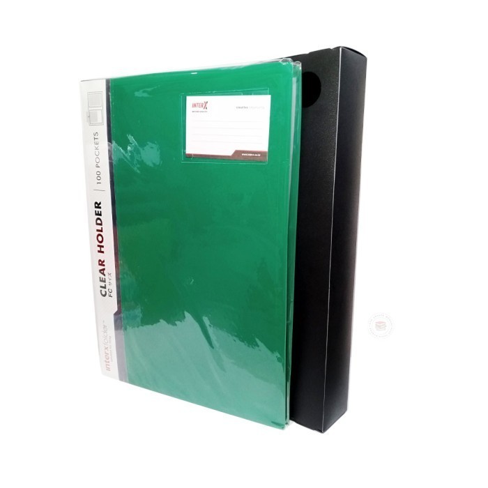 

INTER X - CLEAR HOLDER FOLIO ISI 100 LEMBAR + COVER BOX - PCS