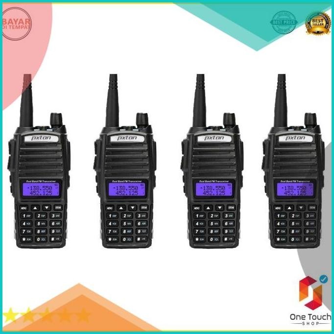 Paket 4 Unit Radio Komunikasi PXTON UV 82 Baterai 2800 mah 11OKTZ4 per