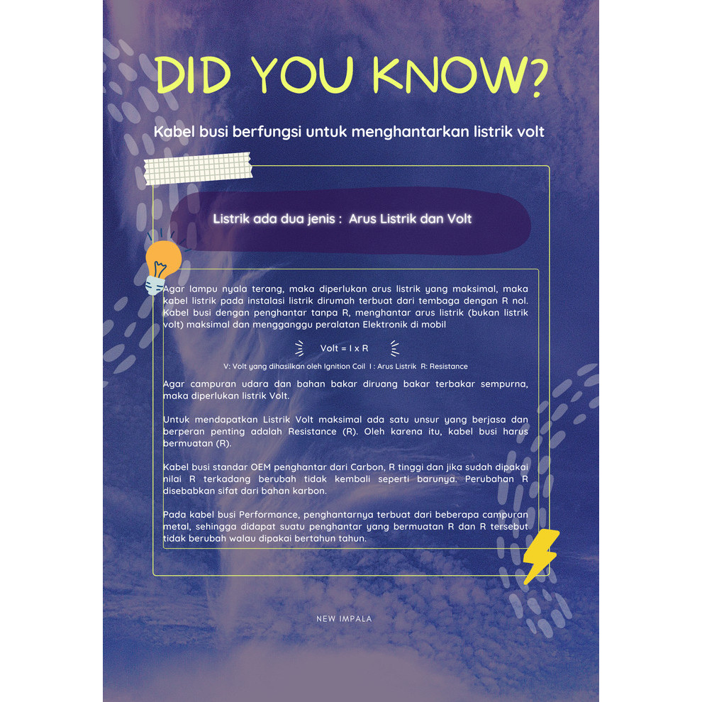 Ready Kabel Busi Blue Thunder Untuk Mobil Mazda Familia