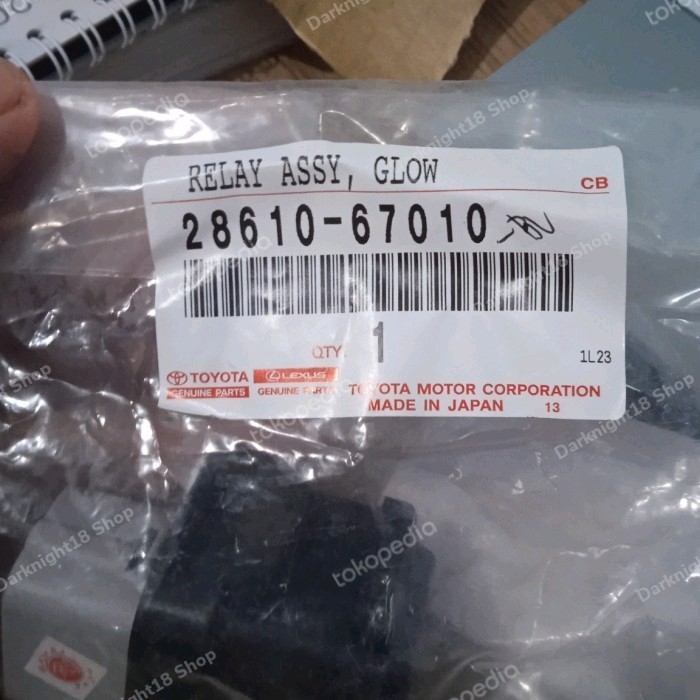 Ready Relay Busi Pemanas Glow Plug Kijang Diesel Original