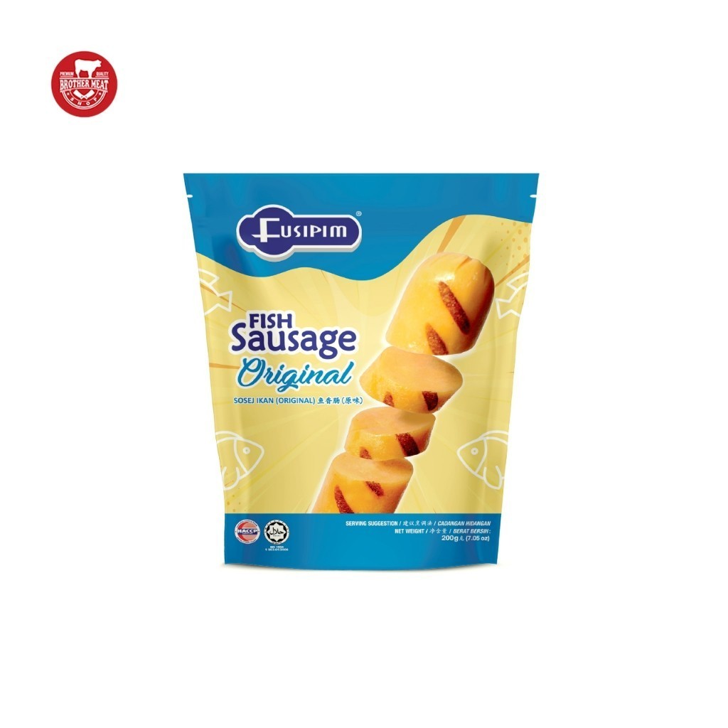 

Fusipim Fish Sausage Original 200gr, Sosis Ikan - Brothermeatshop