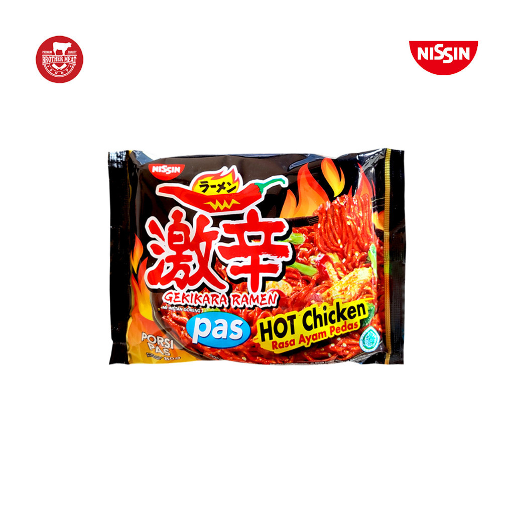 

NISSIN Gekikara Ramen PAS Hot Chicken 81gr, Rasa Ayam Pedas