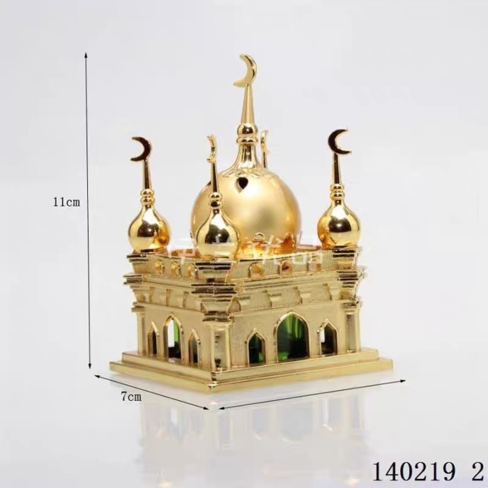 Ready Pajangan Meja Dashboard Mobil Kabah Mekah Masjid