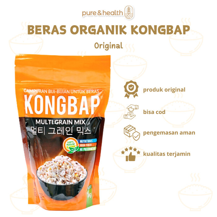 

Ready Stock Kongbap Multigrain Mix Original 1 Kg Natural Super Food