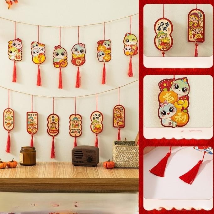 

^%^%^%^%] GROSIR Gantungan Angpao Ular 2025 Dekorasi Hang Tag Hiasan Imlek Hampers Ornamen Sincia Gantungan Hoki Pohon Meihwa Hanger Kertas ImlekGift Hampers Murah Grosir