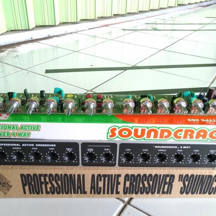 T05. aktif crossover 4 way 4way soundcrack paket kit dan box