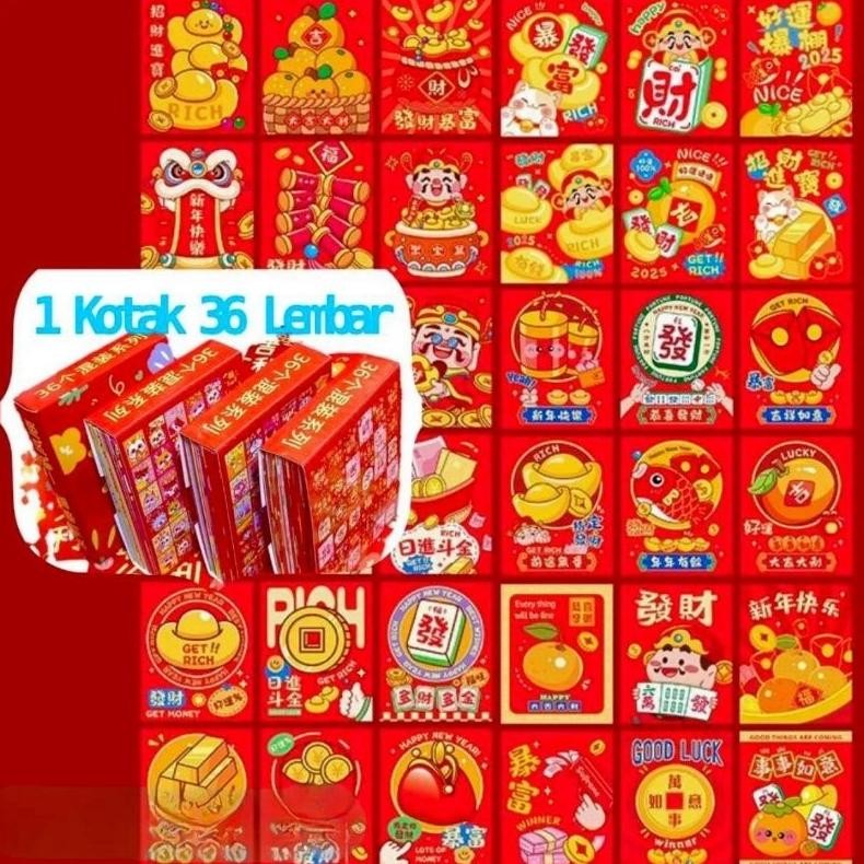 

Mlarak Store ANGPAO IMLEK KOTAK ISI 36 GAMBAR LUCU 2025 SHIO ULAR ANGPAO SINCIA MURAH