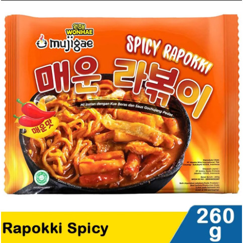 

Mujigae Spicy Rapokki Korea Original Asli