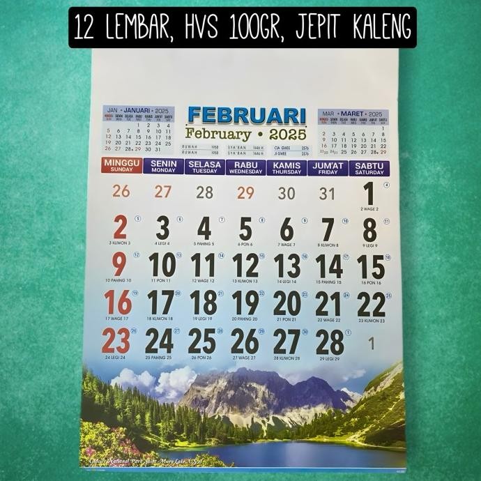 

Kalender Dinding 2025 AO 732 Jumbo Executive Design