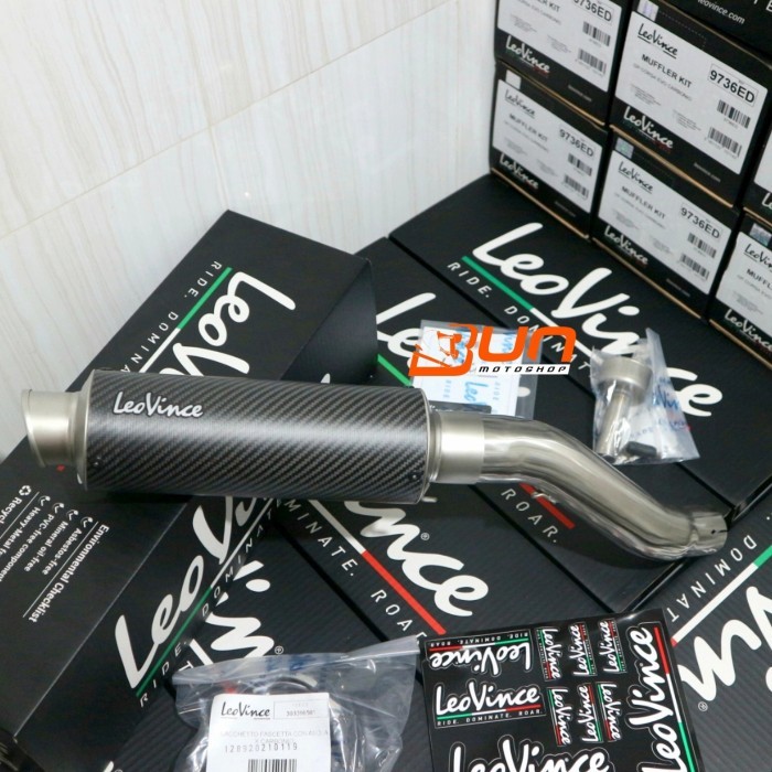 KOMPLIT Leovince GP CORSA MATTE Long Slip On Original CBR 250RR CBR250RR