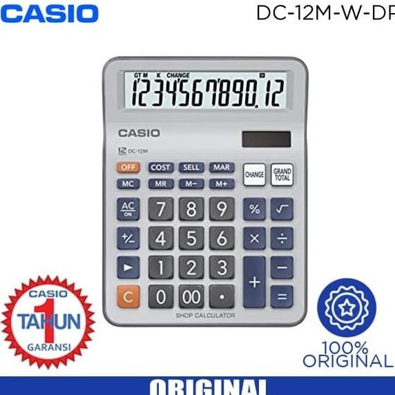 

BEBAS ONGKIR - Kalkulator Meja CASIO DC-12M Office & Shop Desktop Calculator 12 M