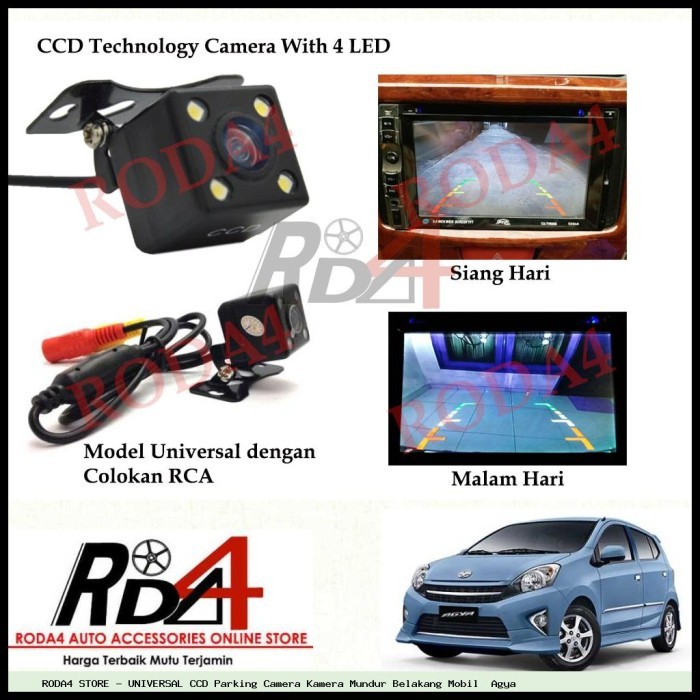 Universal Ccd Camera Kamera Mundur Belakang Mobil Agya