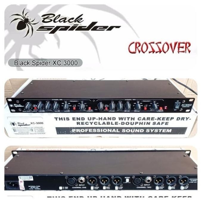 BLACK SPIDER XC 3000 CROSSOVER PROSESOR SOUND SYSTEM AUDIO