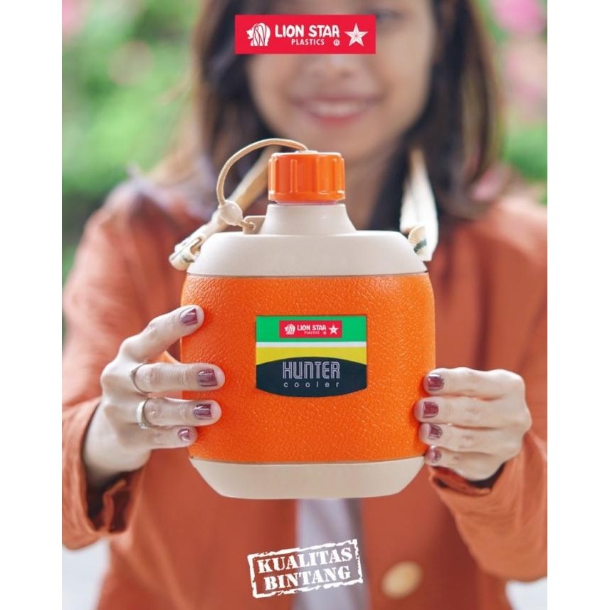 LION STAR HUNTER COOLER HU-1 INSULATED BOTOL MINUM ANAK VINTAGE 600ML