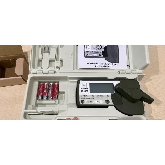 KETT Riceter fh201 Grain Moisture Meter Fh-201, Kadar Air Beras & Padi