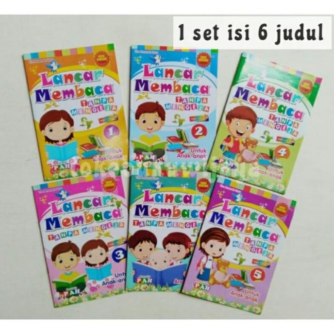 

MURAH Paket 6 buku - Lancar membaca tanpa mengeja jilid 1 - 6