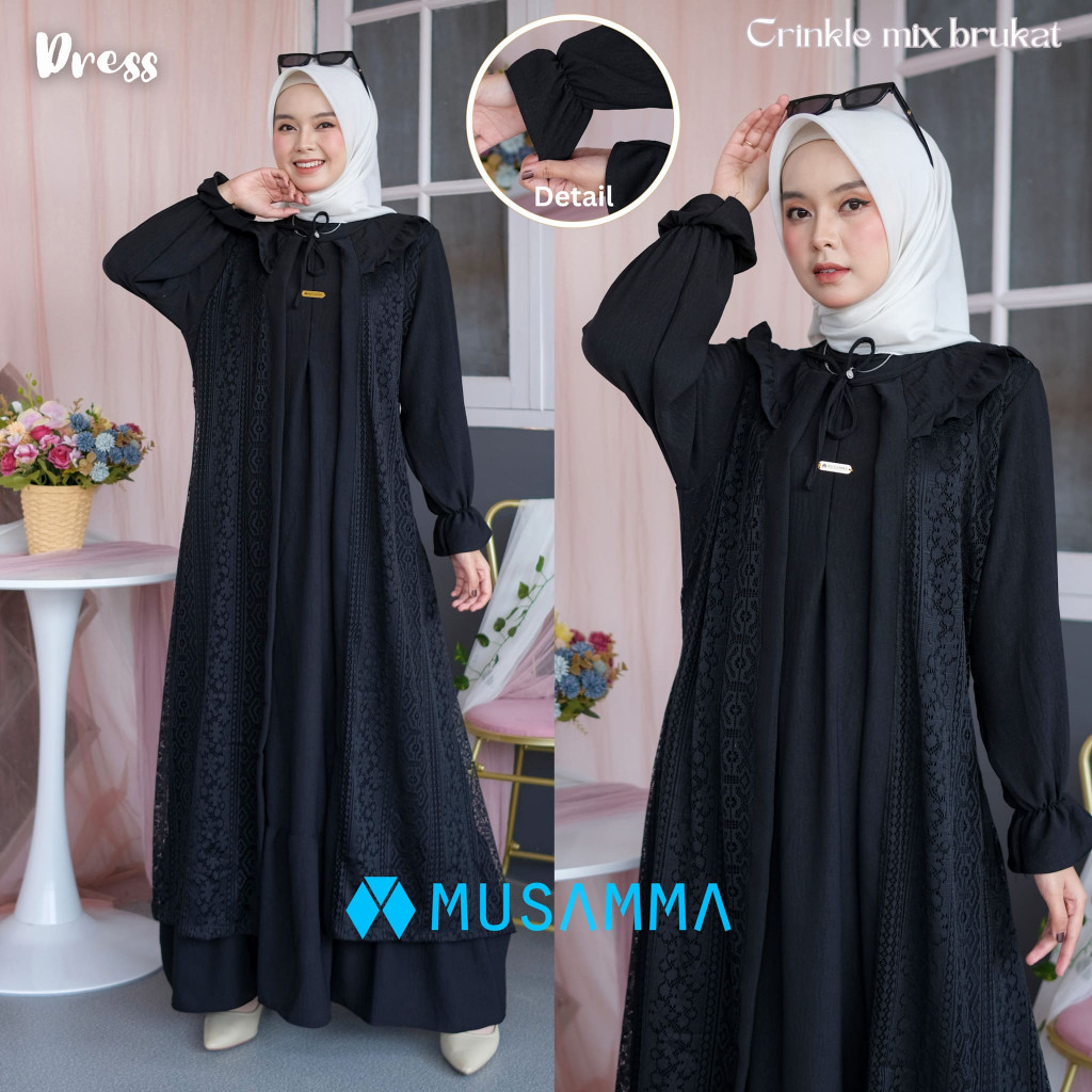 Gamis Lebaran Wanita Terbaru 2025 Games 2024 Dewasa Gamies Kekinian Dress Muslim Perempuan Baju Peng