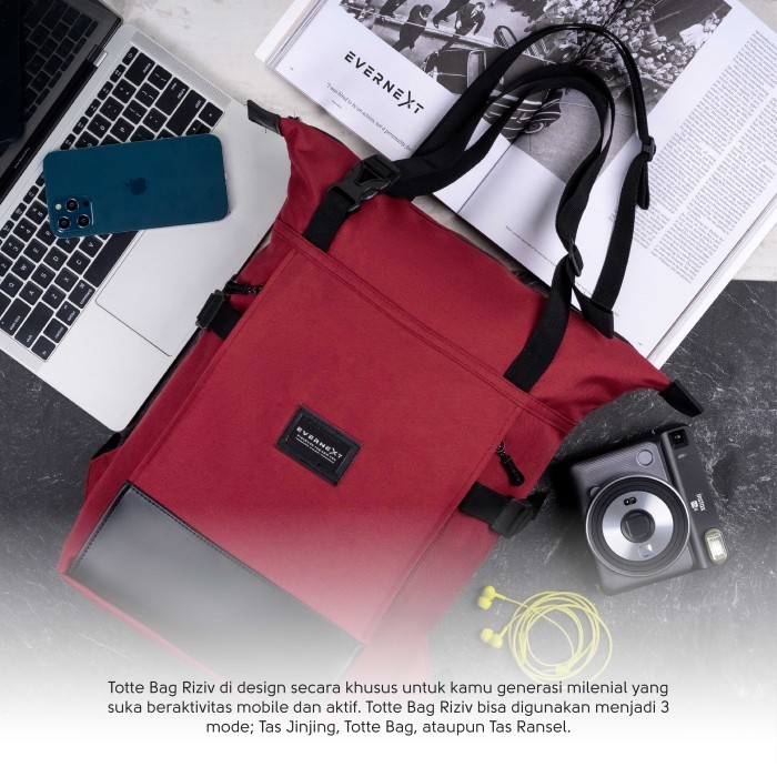 Totte Bag Laptop Multifungsi Pria Wanita Tote Bag Riziv Tas Laptop