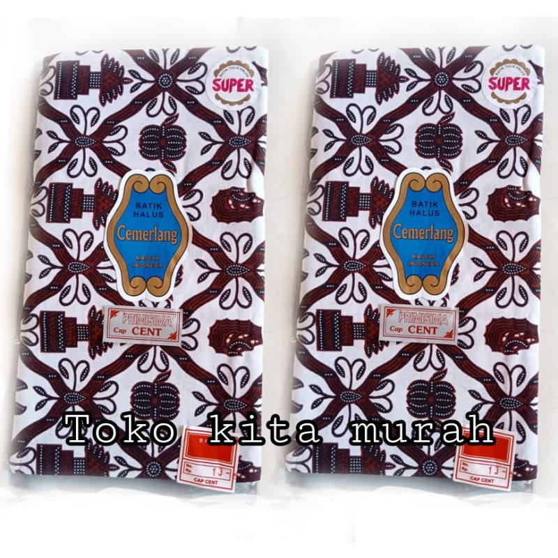 PROMO  Kain Batik Murah Kain Batik Sidomukti Cap Cent - Sidomulyo - Wahyu Tumurun - Kain Jarik