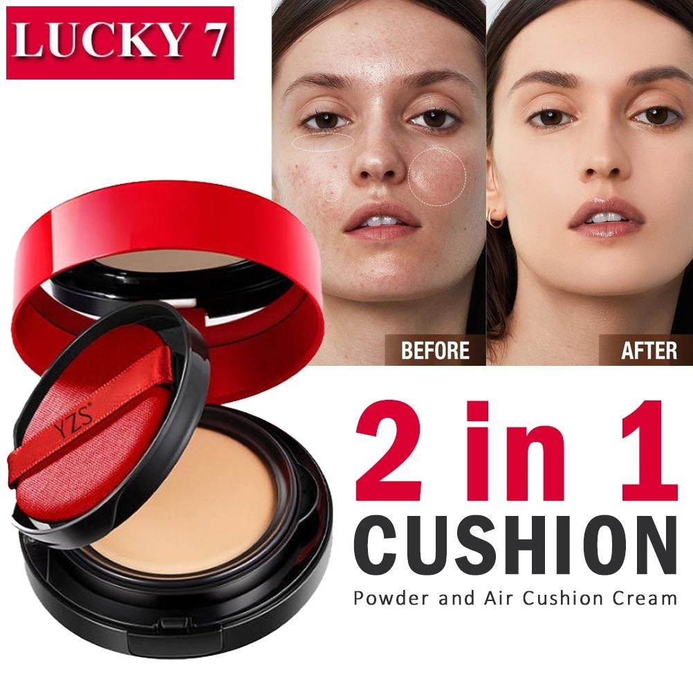 Ss-64 Yzs Cushion Original Alas Bedak Glowing Dan Tahan Lama Menutupi Jerawat Dan Pori-Pori Wajah