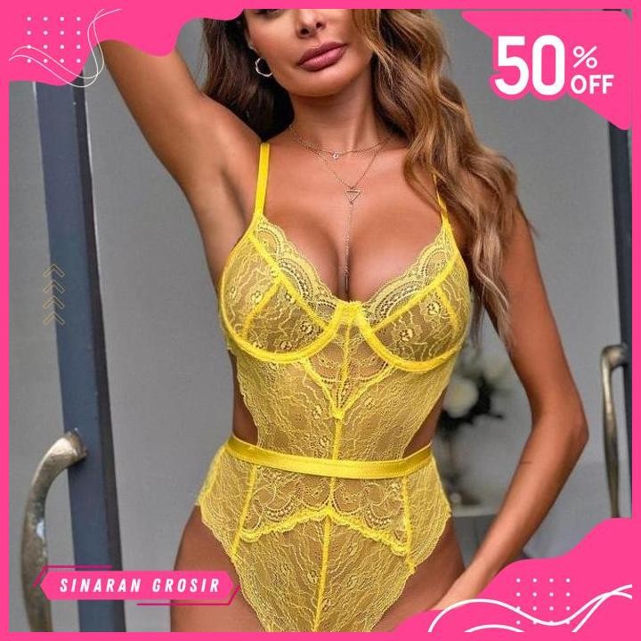 SINAR GROSIR BODYSUIT HOT SEXY LINGERIE / JUMSUIT LINGERIE OPEN CROTCH OPEN V BEST BRAND 