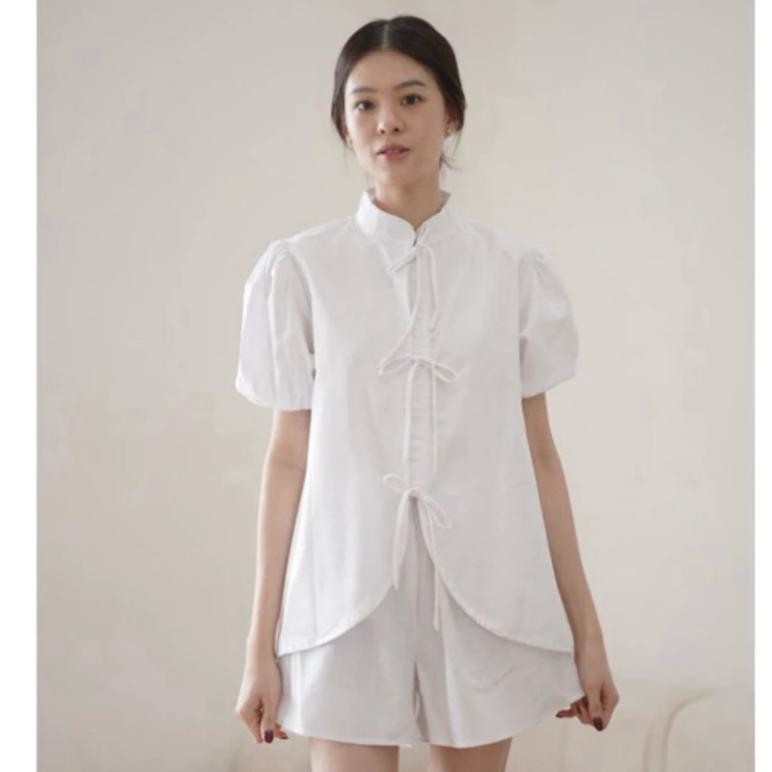 BVF Soo-Ya Set | Baju Cheongsam Wanita Baju Imlek One Set Wanita Cheongsam Setelan Wanita Imlek Mera