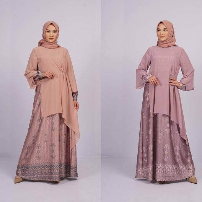 Miliki Gamis Batik Dewasa Elzatta Gamis Nanjana Shayla Premium Satin
