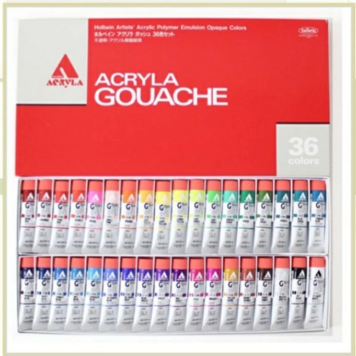 

TERBARU Holbein artists' acrylic polymer emulsion opaque colors ACRYLA GOUACHE HOT SALE!