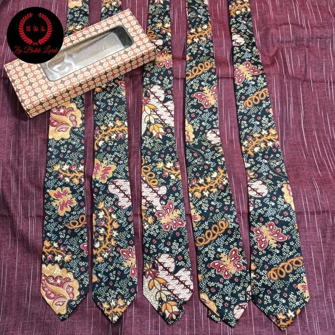 Dasi batik bahan sutra gift souvernir cowok
