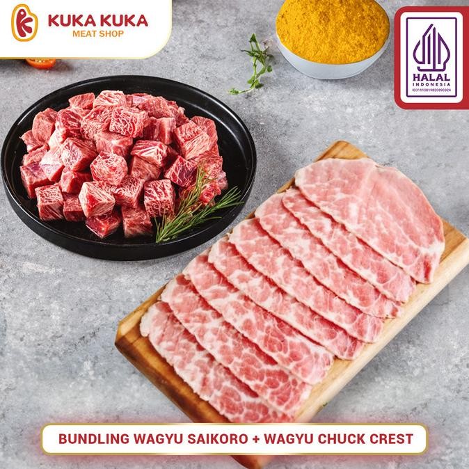 

Terbaru Paket Bundling Wagyu Chuck Crest 500Gr & Wagyu Saikoro 500Gr