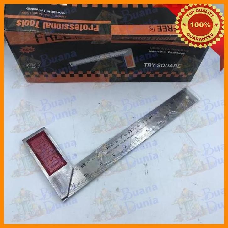 

(BUAN) SIKU TUKANG FREED 30CM | SIKU METER 12 INCH | PENGGARIS SIKU 12