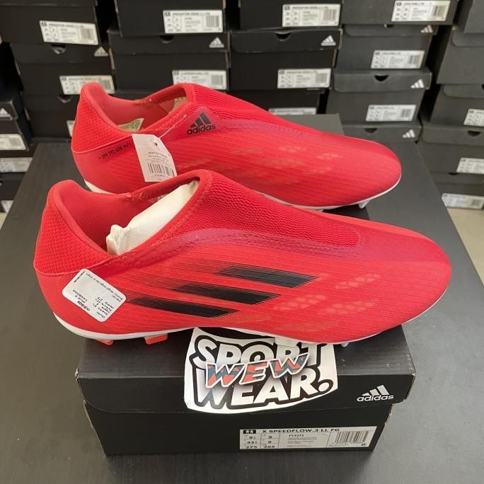 Sepatu Bola Adidas X Speedflow .3 LL FG Merah BNIB PNK
