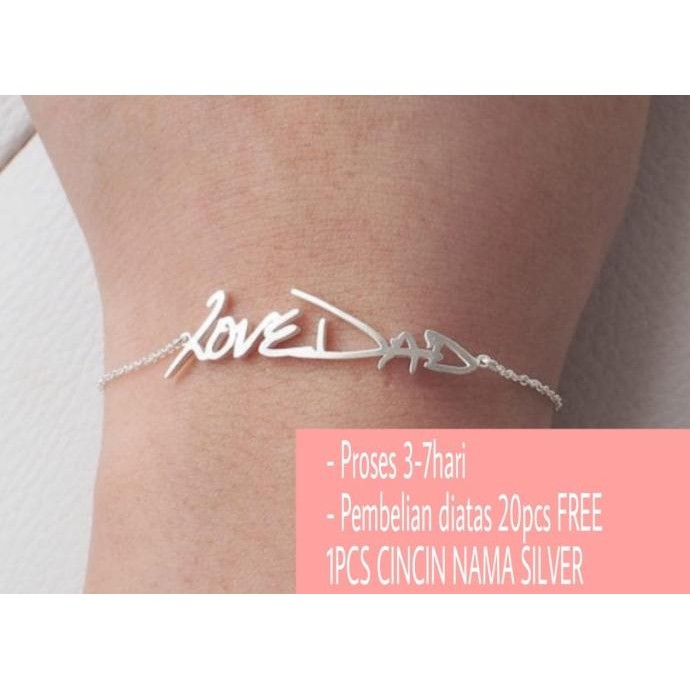 

Terbaru Gelang Nama Silver Pgm Gn10 (Bisa Request Nama)