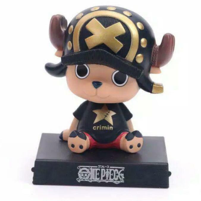 Action Figure One Piece pajangan mobil seri Chopper hitam