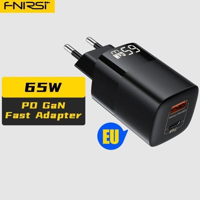

Terbaru Fnirsi Ry-U65A Charger Pd 65W Gan Eu Fast Charging Quick Charging
