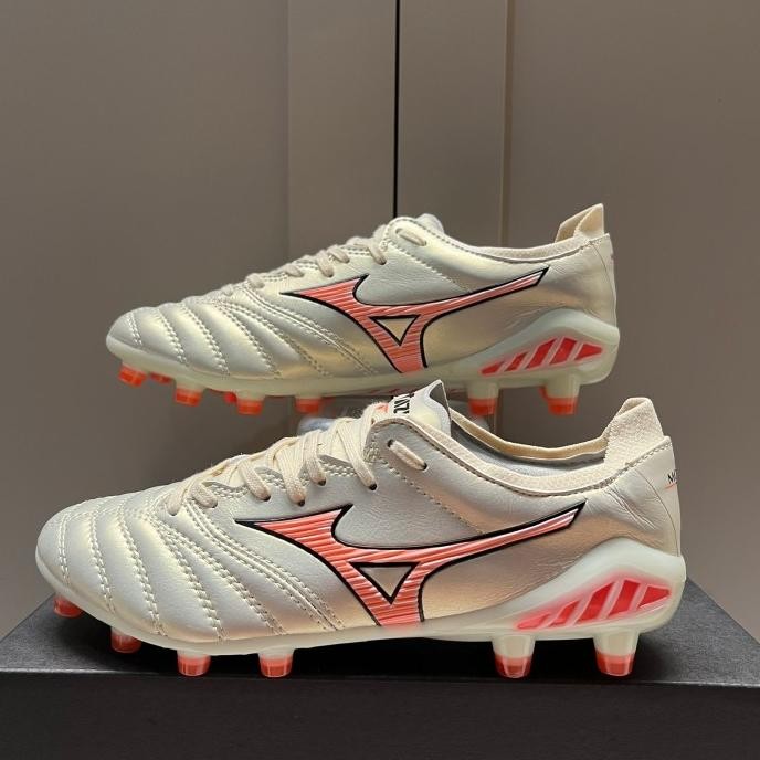 Sepatu Bola Mizuno Morelia Neo 3 White Solar Pink FG SUM
