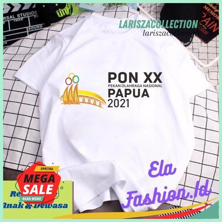 KAOS PREMIUM  PON PAPUA XX CUSTOM ANAK LAKI LAKI PEREMPUAN DEWASA PRIA WANITA VIRAL PRODUK PILIHAN B