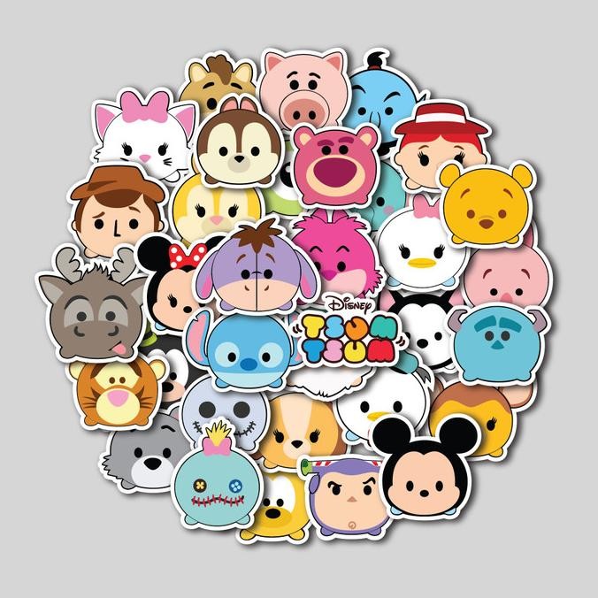 

Sale Sticker Pack Disney Tsum Tsum | Sticker Tumbler | Stiker Laptop Koper Helm