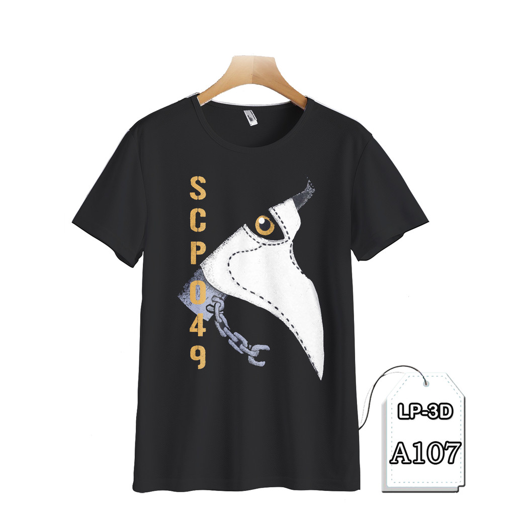 Kaos SCP Foundation 049 Kaos Kartun TV Animasi Anak Fashion Kaos Keren dan Trendy