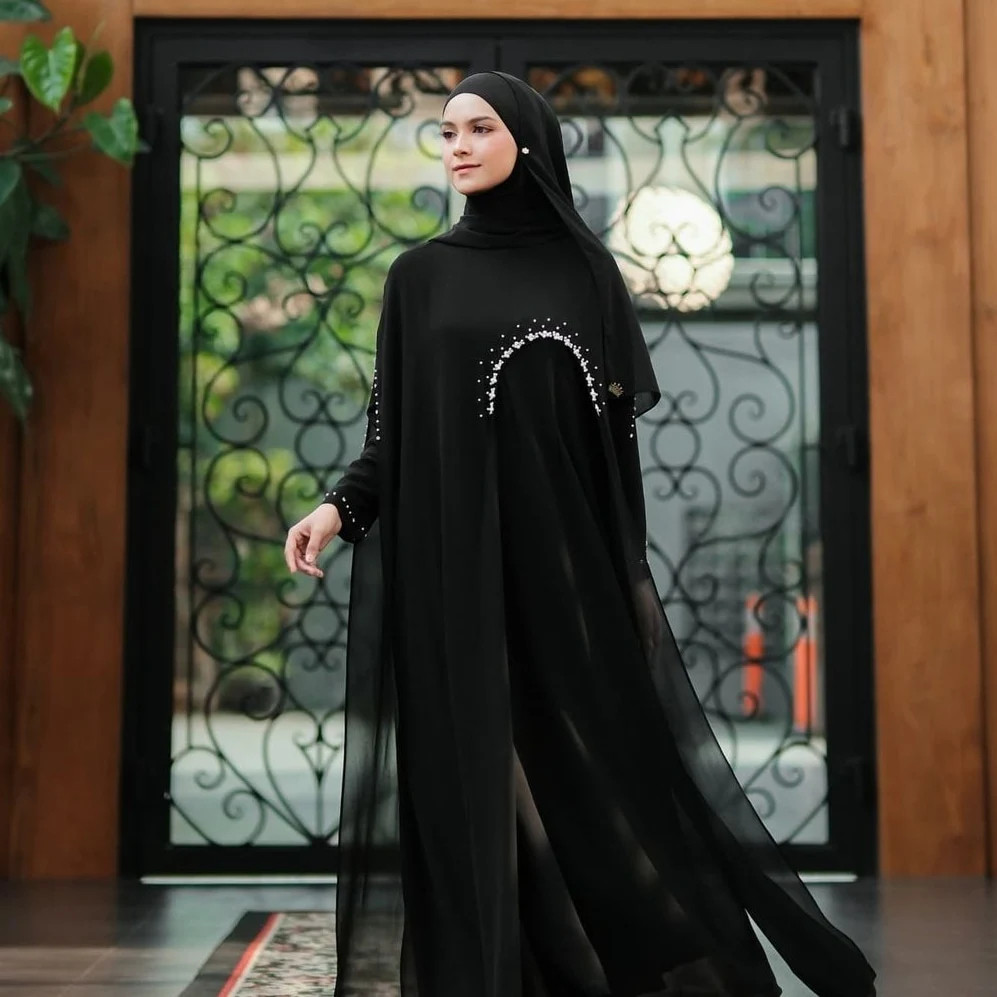 Dress Jumbo Muslimah Dress Gaya Baru Games Fesyen Wanita Baju Perempuan Gamis Murah Wanita Games Leb