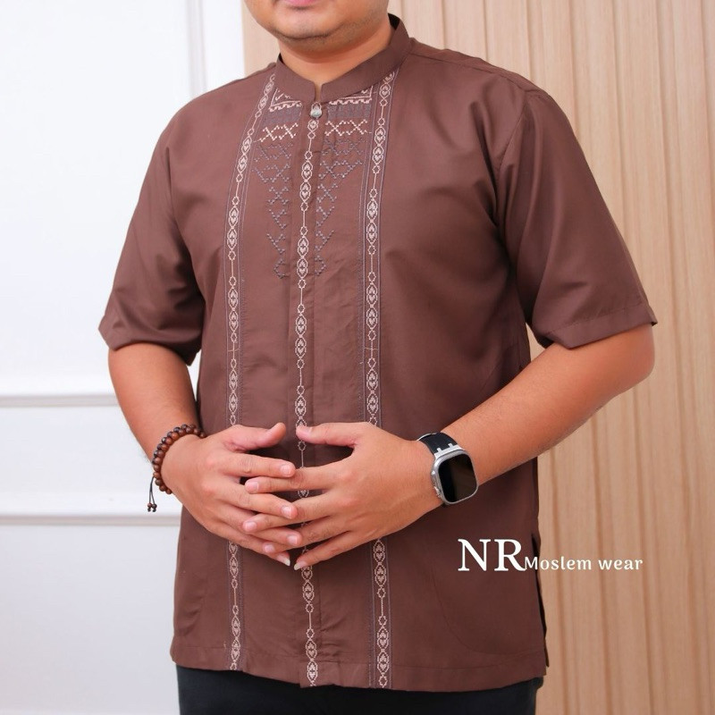 Terbaru2025 Kemejs Berkualitas Kokoh Bapak2 Busana Muslimin Habib Bsju Kokoj Dwasa Terbaru Atasan Re