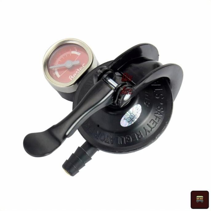 STARCAM Paket Regulator Selang Tabung Gas TR SC-T12RMS - Hitam