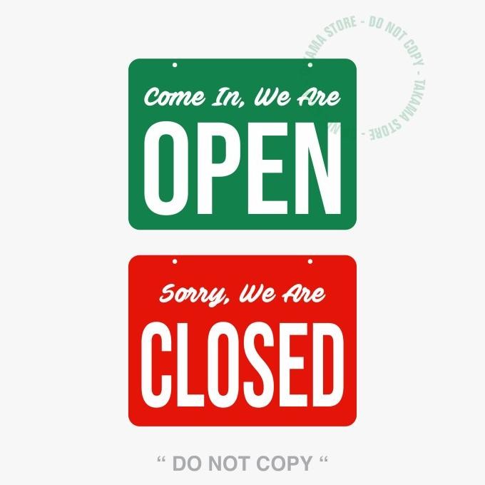 

Rambu Open Closed 15 X 20 Cm Tutup Dan Buka Akrilik Sticker Cutting Terlaris